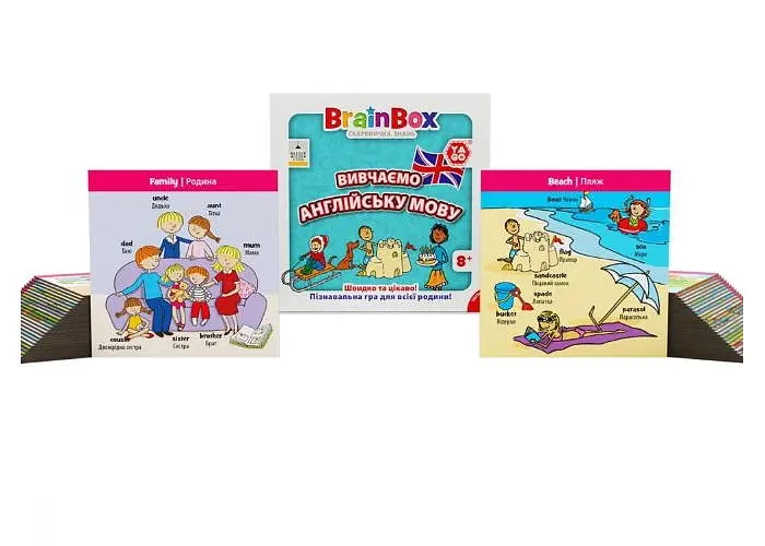 Настільна гра YaGo BrainBox Вивчаємо англійську мову (укр.) (BZZBRLLE01UA) - фото 4