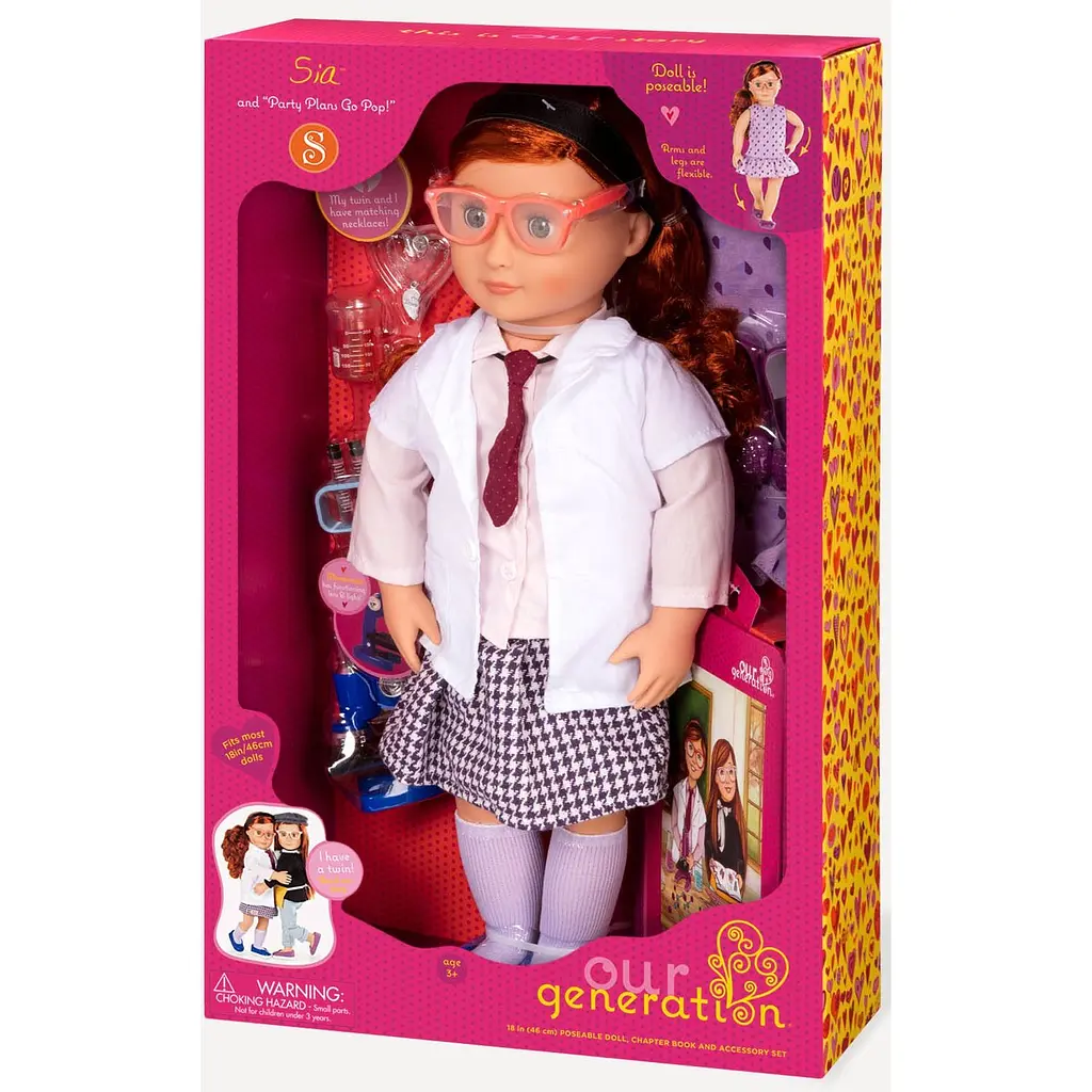 Лялька Our Generation Deluxe Сіа з книгою, 46 см (BD31113ATZ) - фото 6