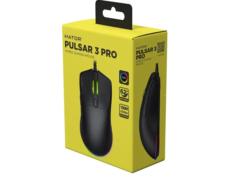 Миша Hator Pulsar 3 Pro Black (HTM620) - фото 6