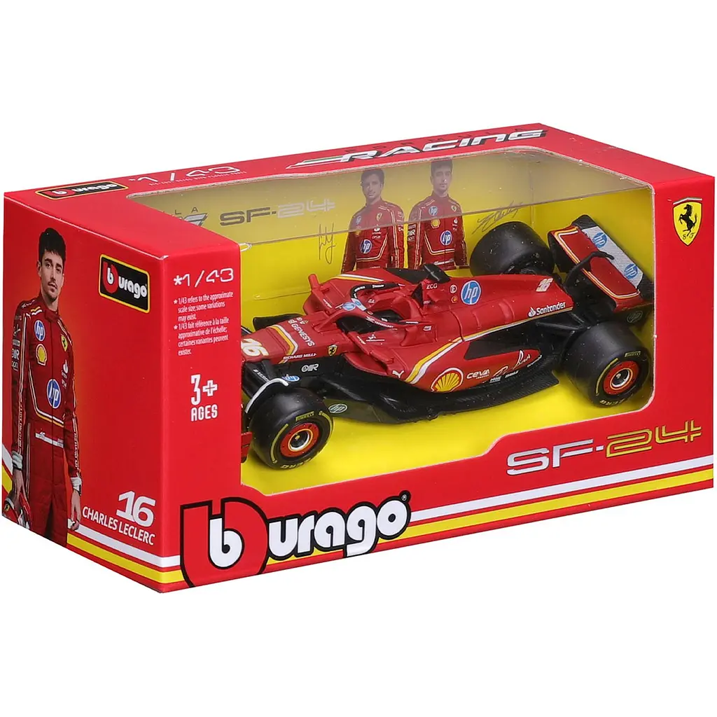 Автомодель Bburago Ferrari Racing SF-24, 1:43 в ассортименте (18-36844) - фото 8