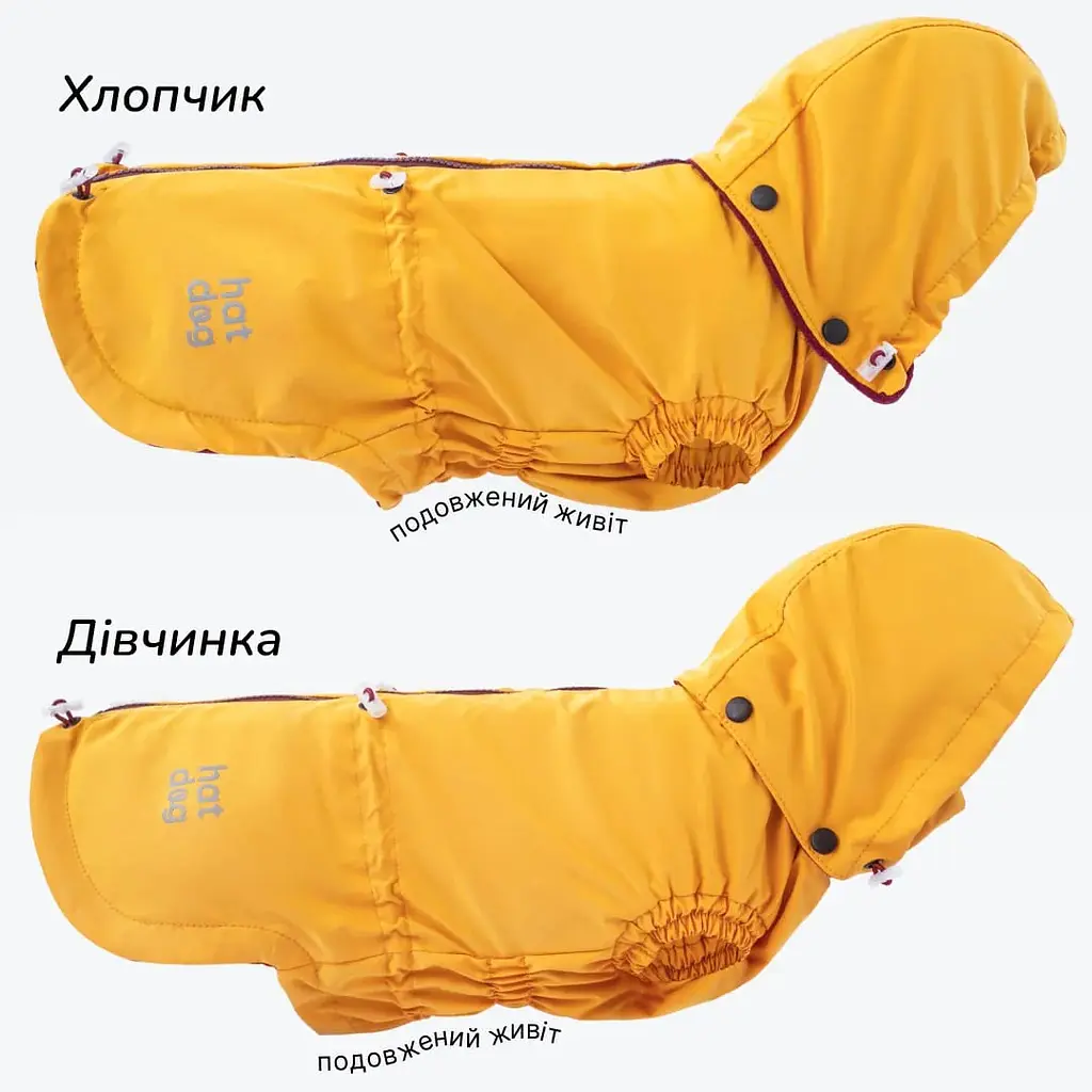 Вітровка для такс Hat-Dog куркума (S/Хлопчик) - фото 3