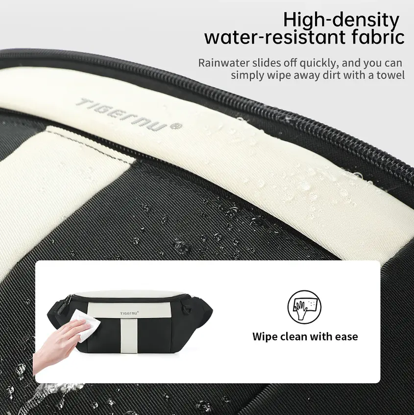 Сумка-бананка Tigernu T-S81012 2.5л 7'' Black Grey (18196) - фото 8