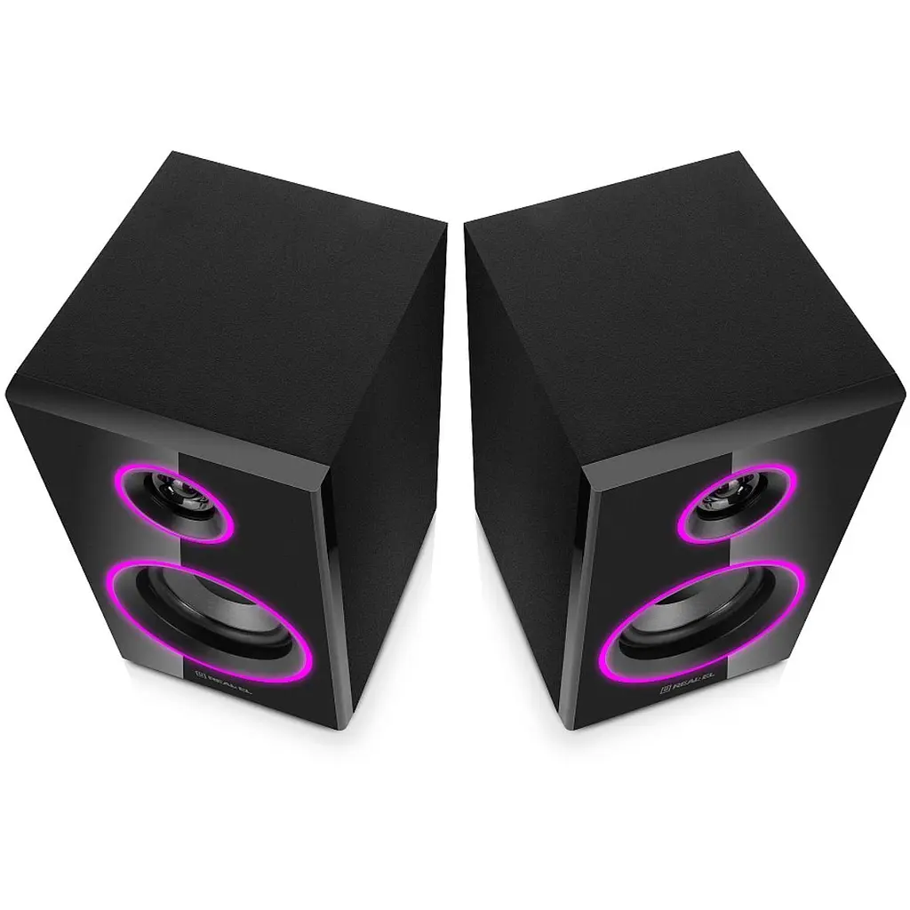 Комп'ютерні колонки 2.0 Real-El RS415 RGB Bluetooth Black 20 Вт - фото 6