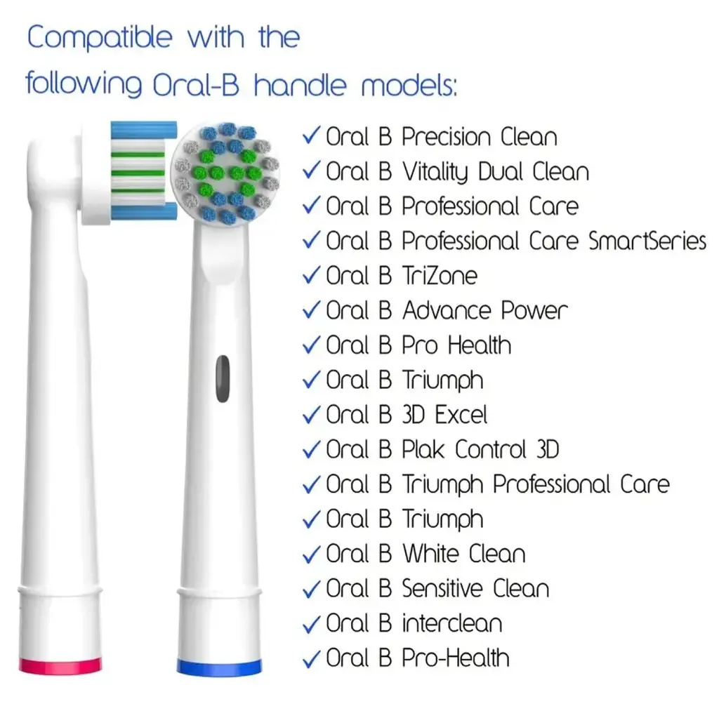 Змінні насадки для електричної зубної щітки Oral-B 4 шт., підходять для Precision Clean, Advance Power та ін. - фото 13
