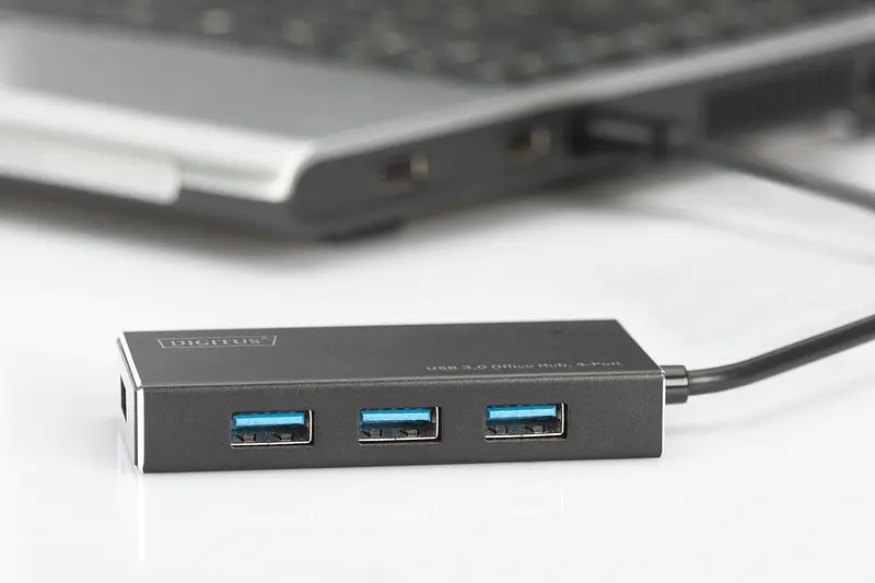 Розгалужувач-хаб USB 3.0 Digitus DA-70240-1 Hub, 4-port - фото 3