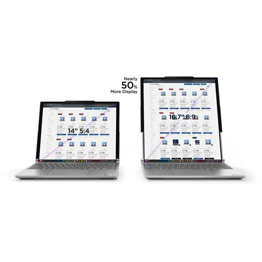 Ноутбук LENOVO ThinkBook Plus G6 з можливістю складати, Intel Core Ultra 7 258V до 4.8GHz, 14" 2000x1600 / 16.7" 2000x2350, 32GB, 1TB, Intel Arc 140V, Windows 11 Pro - фото 16