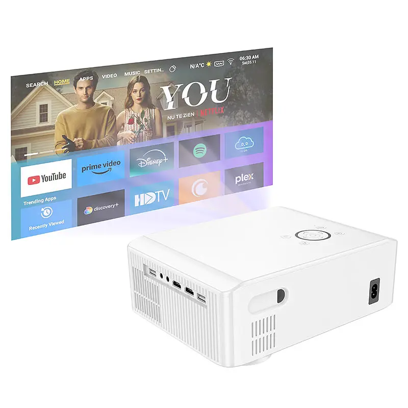 Проєктор Hoco DT3 Android 1080p 370ANSI Wi-Fi 2.4+5G White Box - фото 4