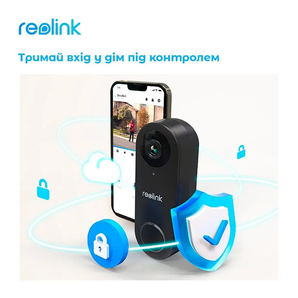 Відеодзвінок Reolink (Video Doorbell Wi-Fi) (D340W) - фото 7