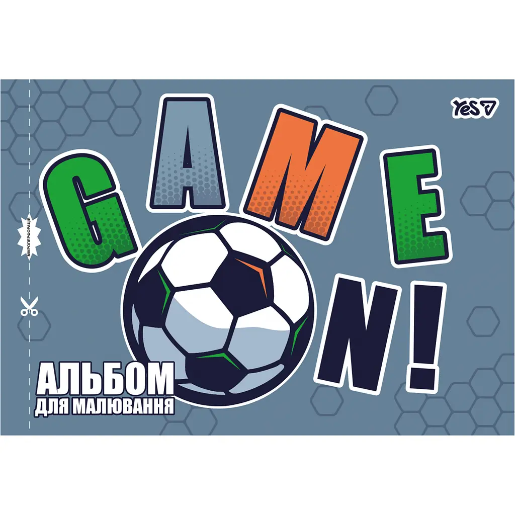 Альбом для малювання Yes Football А4 12 аркушів скоба з перфорацією 8 шт. (130615) - фото 2