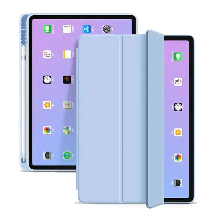 Чохол-книжка BeCover Tri Fold Soft TPU з кріпленням Apple Pencil для Apple iPad Air 4/5 2020/2022 10.9" Light Blue (711108) - фото 8