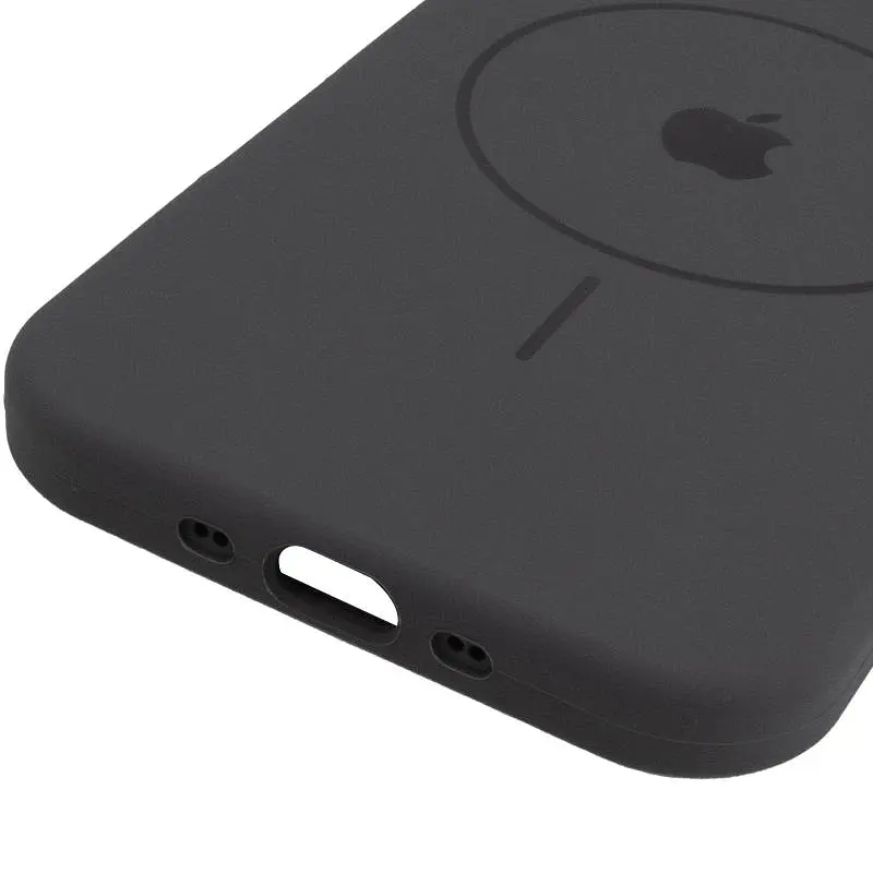 Чехол Epik Silicone Case Full Protective (AA) V2 with MagSafe для Apple iPhone 17 Air (6.5) Серый / Dark Gray - фото 5