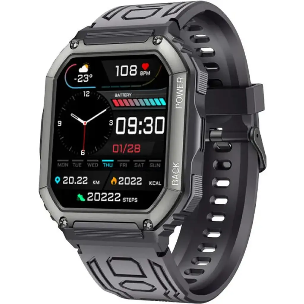 Smart Watch Gelius Pro Tactical Navy GP-SW007 IP68 black UA - фото 3