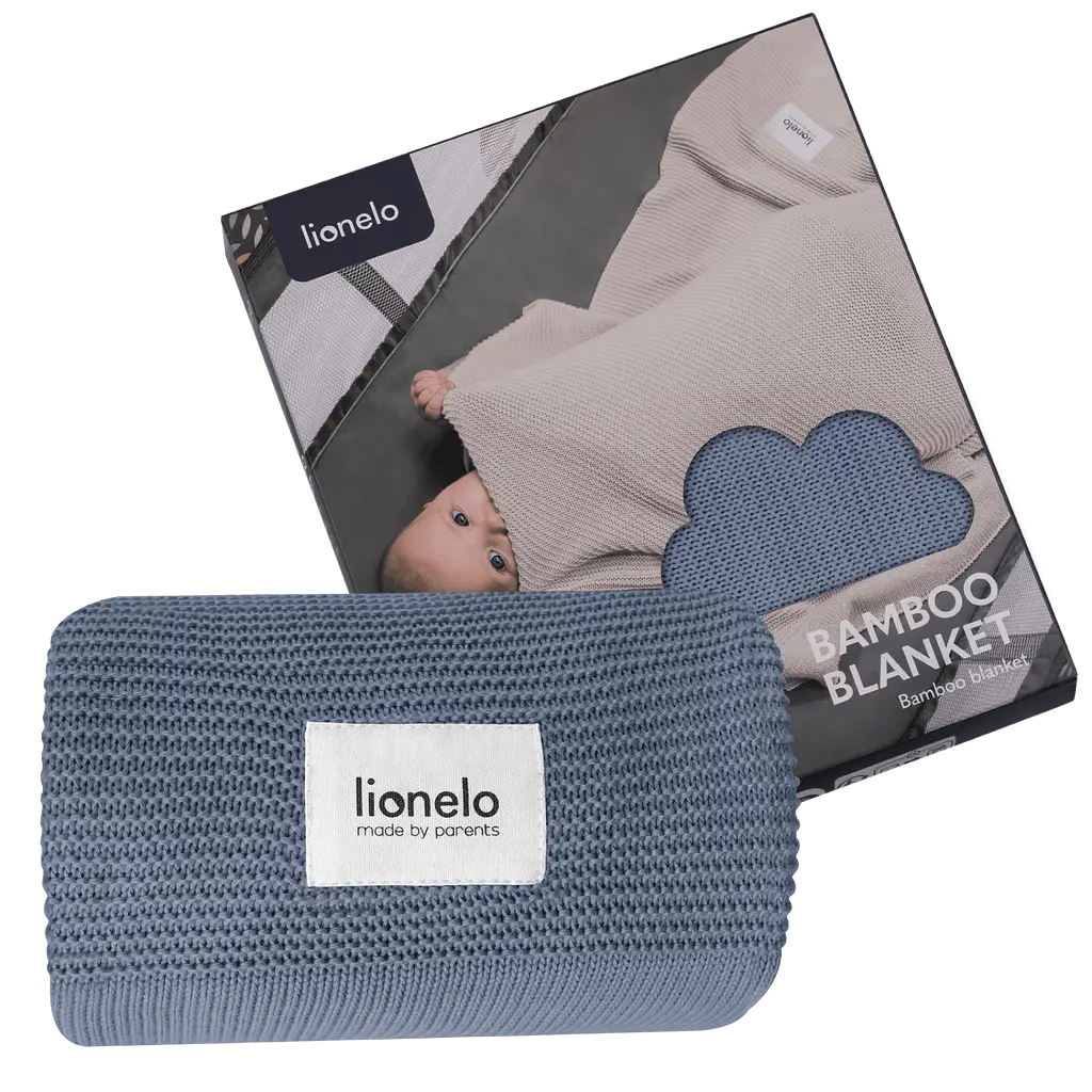 Ковдра Lionelo Bamboo Blanket Blue 100х75 см блакитна (LO-BAMBOO BLANKET BLUE) - фото 5