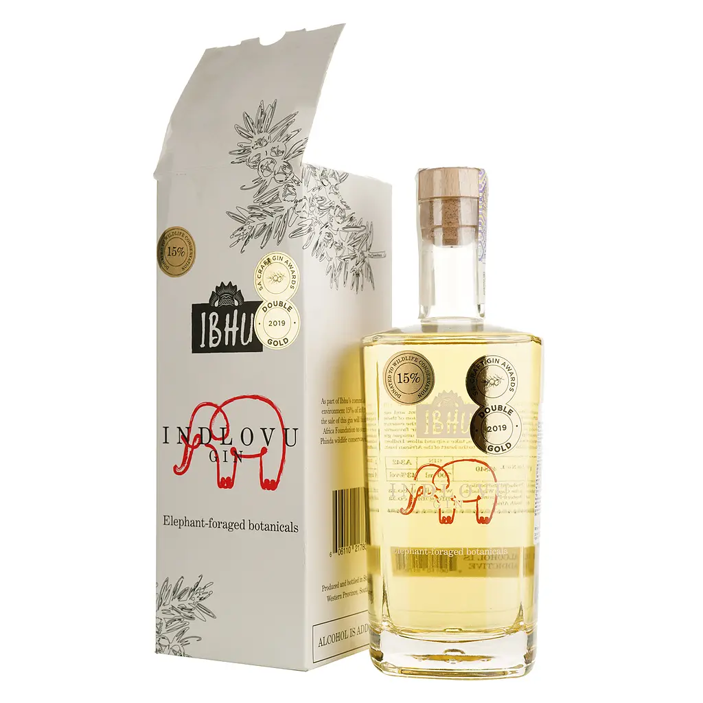 Уценка. Джин Ibhu Indlovu Elephant-Foraged Botanicals Gin 43% 0.7 л - фото 2