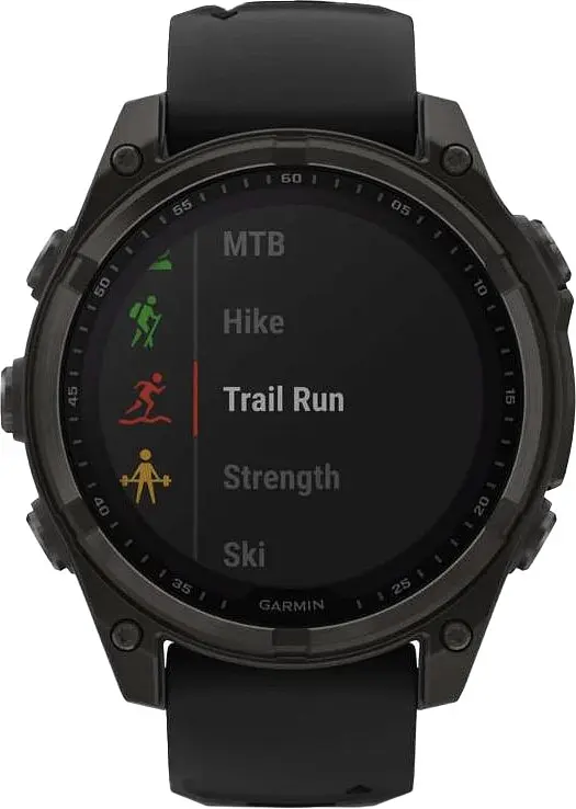 Смарт-годинник Garmin Fenix 8 51mm Solar Sapphire Carbon Gray DLC Titanium w. Black/Pebble Gray S. Band (010-02907-10/11/7 - фото 4