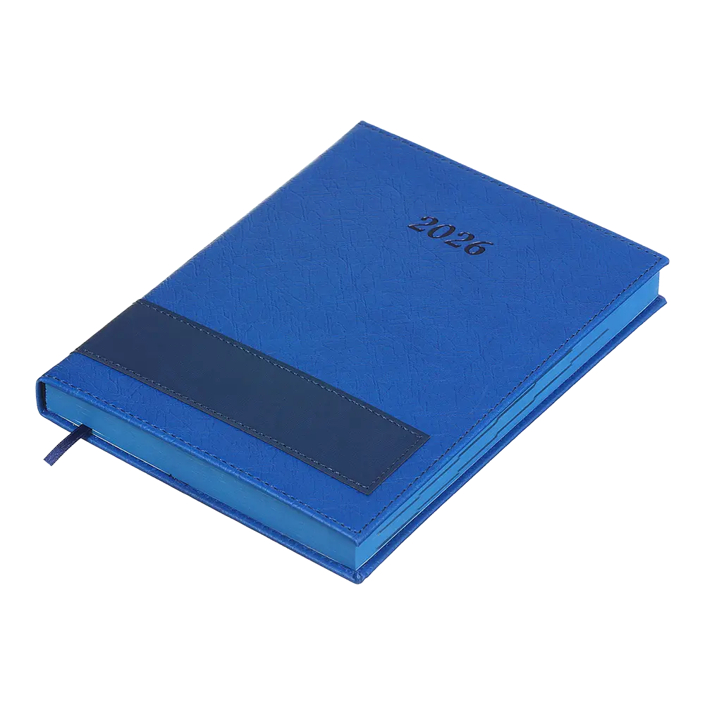 Ежедневник датированный Buromax Prestige 2026 A5 искусственная кожа синий (BM.21147-02) - фото 3