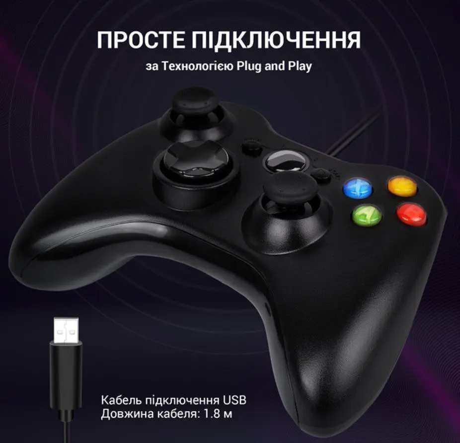 Геймпад джойстик GamePro MG-310-B USB PC Black - фото 6