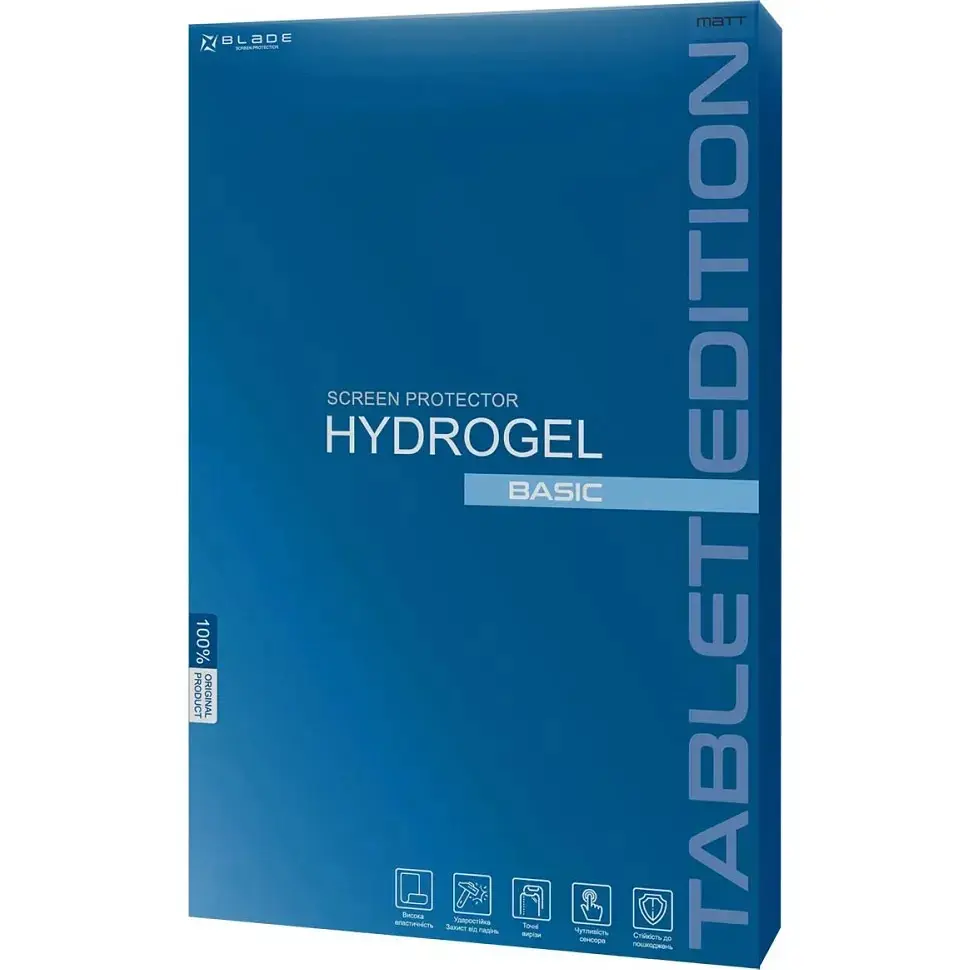 Гідрогелева захисна плівка Proove Hydrogel Screen Protection Tablet Edition Basic Size L Matte + безкоштовна поклейка (GGTB21600110) [109296] - фото 2