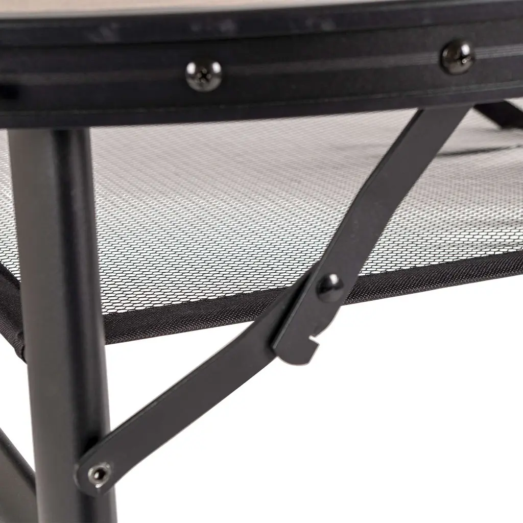 Стіл Bo-Camp Woodbine Oval 150x80 cm Black/Wood look (1404230) - фото 8