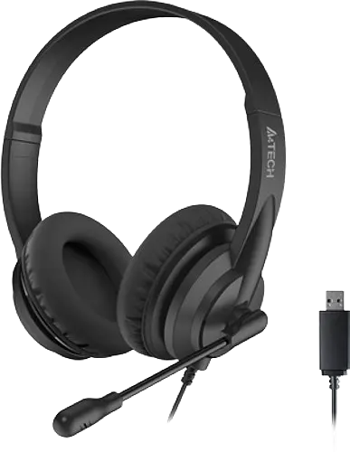 Гарнiтура A4Tech HU-10 Black - фото 2