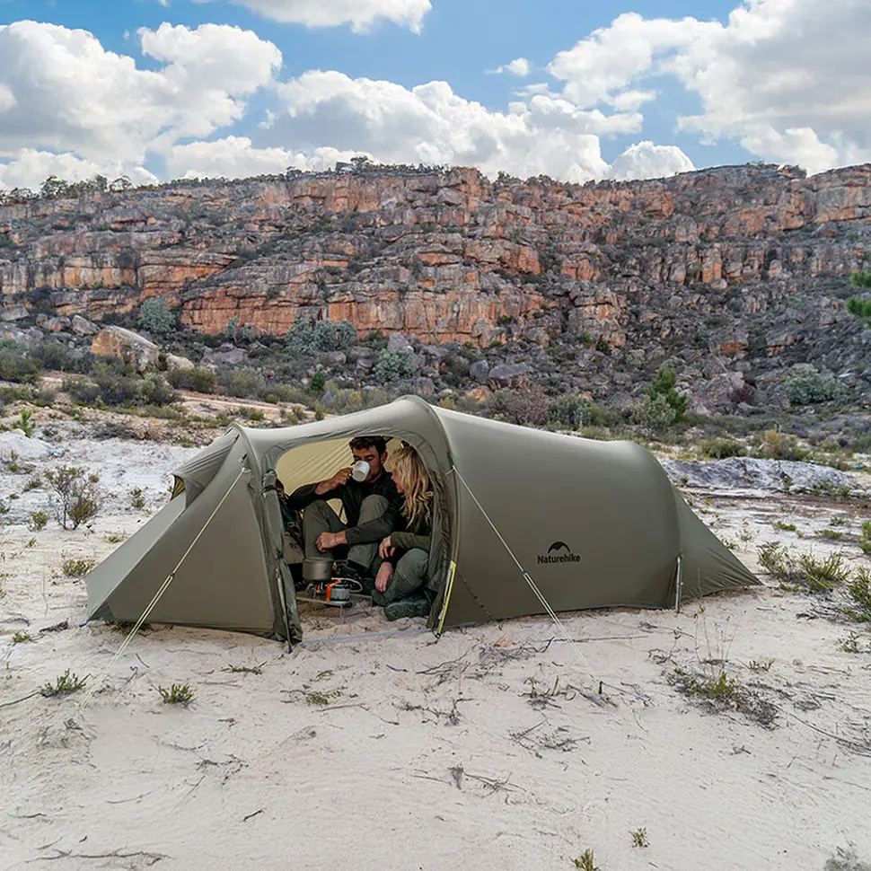 Намет Naturehike Opalus UL CNK2450WS036 тримісний темно-зелений - фото 13