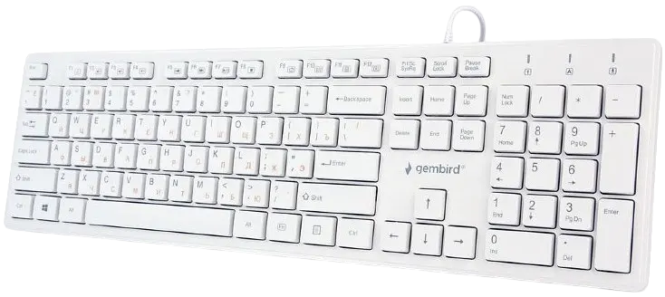 Клавіатура Gembird KB-MCH-03-W-UA Ukr White