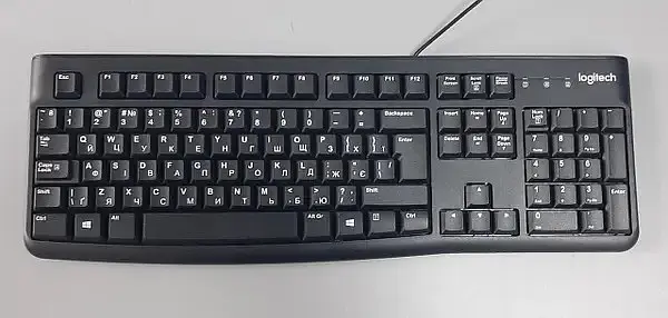 Клавіатура дротова LOGITECH K120 українська розкладка чорна 920-002643 - фото 2