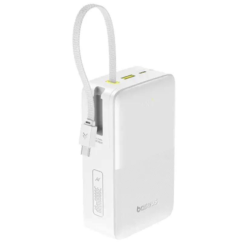 Портативний ЗП Power Bank Baseus EnerFill FC51 Bipow2 Pro 22.5W 30000mAh (E0028100) White - фото 3