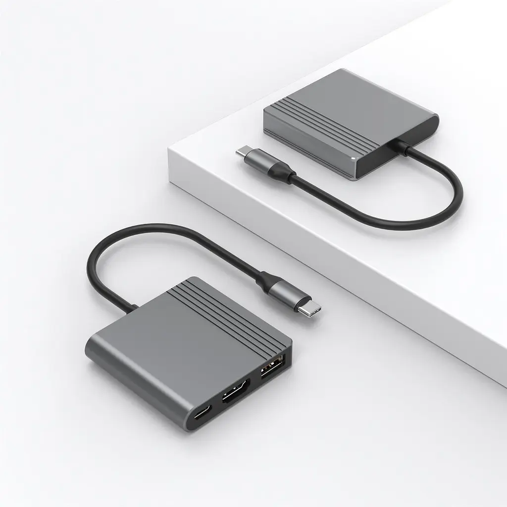 Док-станція Cablexpert USB-C 3-в-1 (A-CM-COMBO3-05) - фото 3
