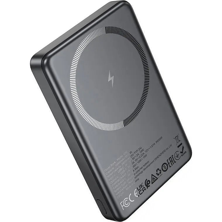 Зовнішній акумулятор Hoco Q34 Clever MagSafe 10000mAh 20W Gray (644068) [147245] - фото 2
