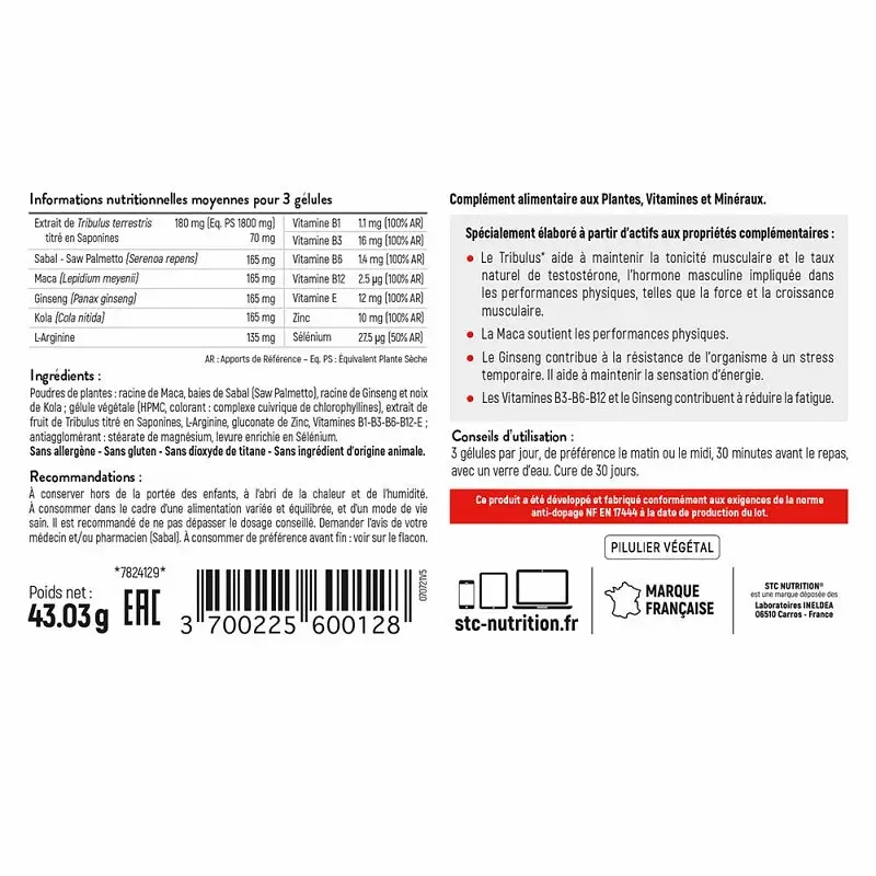 Трибулус STC Nutrition Tribulus Synergy+ 90 капсул - фото 2