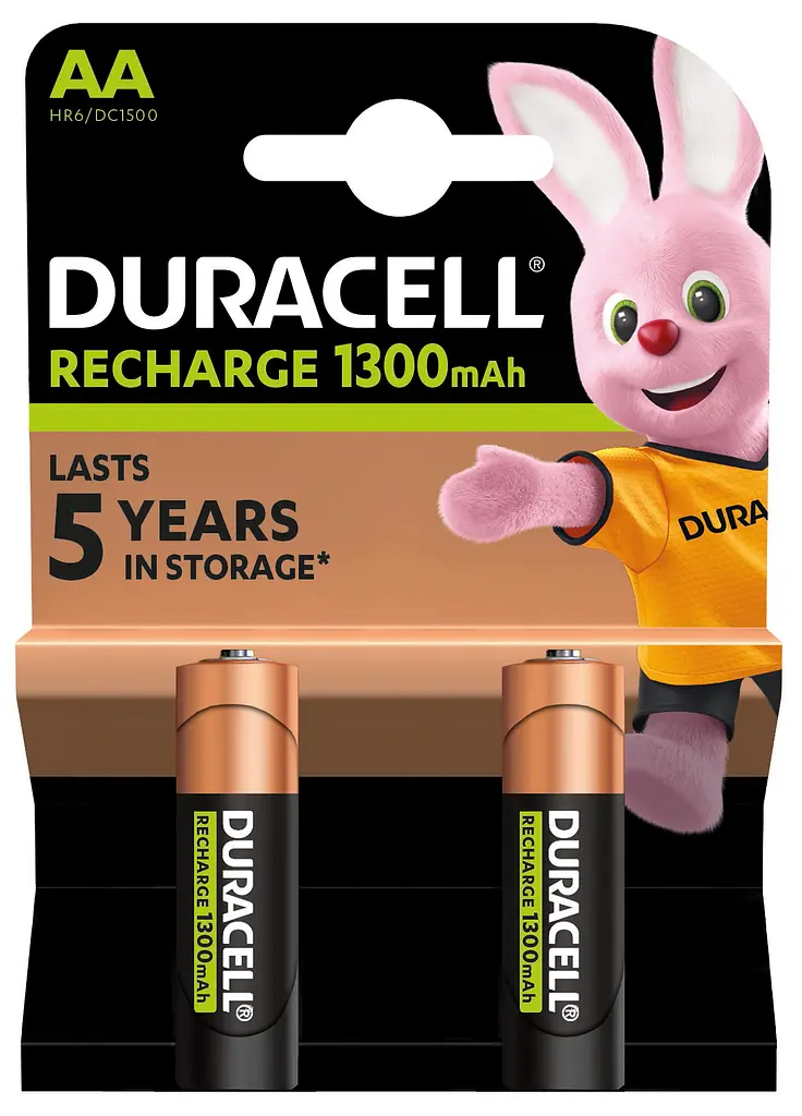 Акумулятор Duracell AA 1300 mAh, 2 шт. (6410548) - фото 5