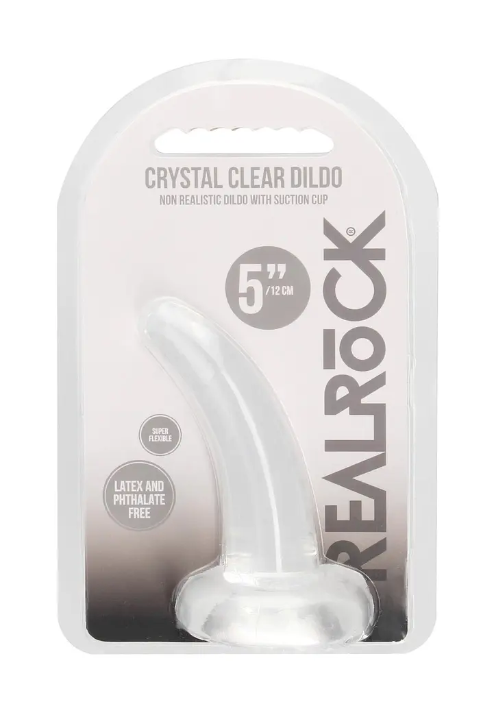 Фалоімітатор - Realrock Dildo 4,5" Transparent - фото 6