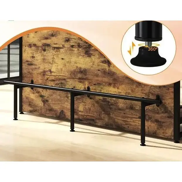 Тумба Costway Dent двосторонній домашній бар в стилі Loft - фото 6
