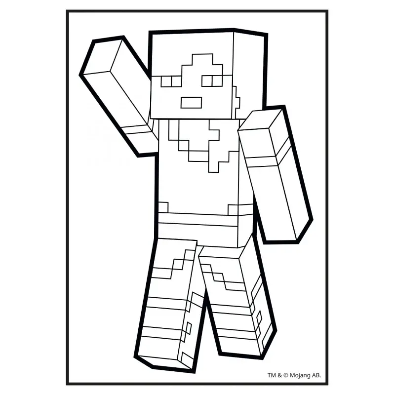 Розмальовка Minecraft YES 743221 8 арк. Різнокольоровий shop (4823091920158) - фото 2