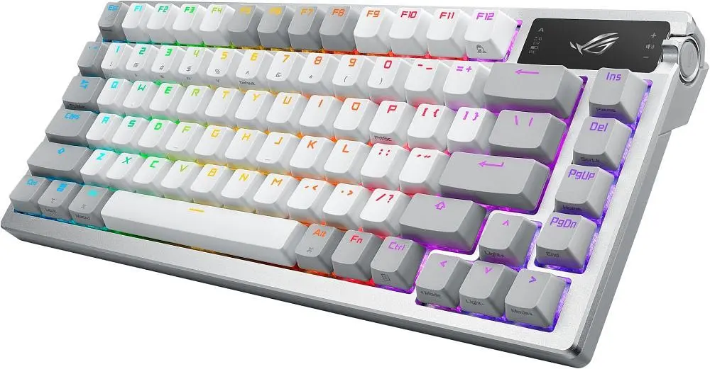 Клавіатура бездротова Asus ROG Azoth RGB WL BT White (90MP031A-BKUA11) - фото 7
