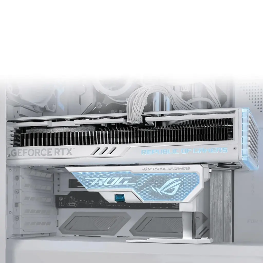 Тримач для відеокарти Asus ROG Herculx XH01 White (90DA0023-B09000) - фото 10