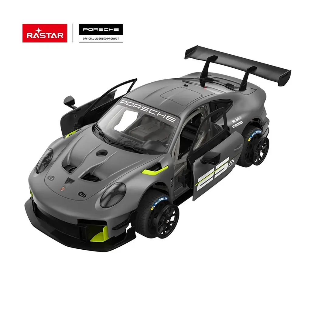 Конструктор RASTAR машинка Porsche 911 GT2 RS Clubsport 25 R/C 1:18 серый 99600 - фото 2