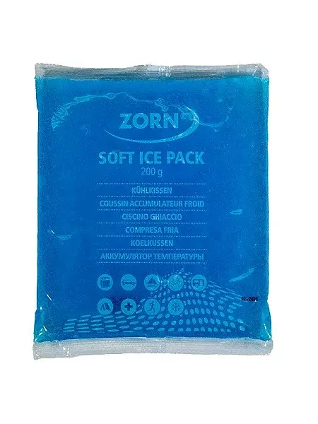 Аккумулятор температуры Zorn Soft Ice 200 гелевый -18°C 115х10х190 мм синий