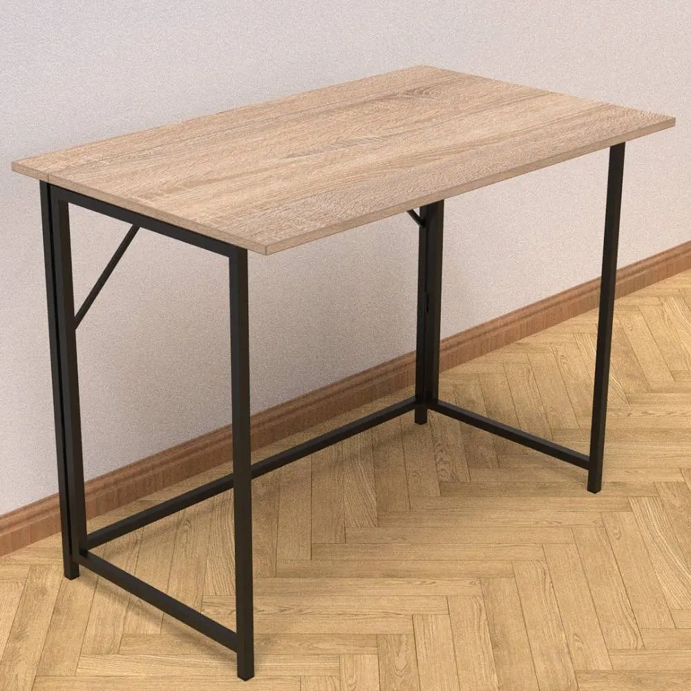 Стол раскладной Морис Ferrum-decor 750x1000x600 Черный металл ДСП Дуб Сонома 16 мм (FRD-104672) - фото 6