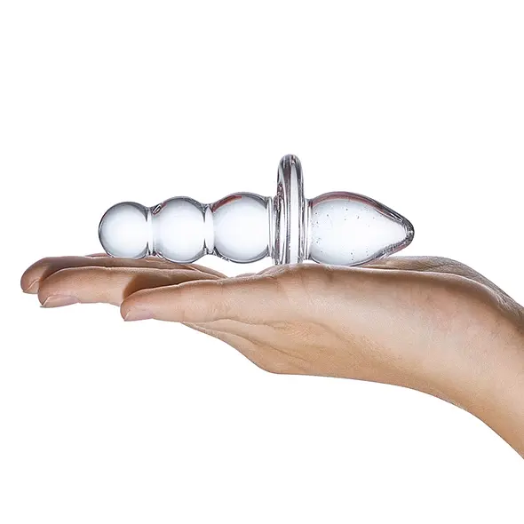 Скляна анальна пробка Glas Titus 11.5 см (прозорий) - фото 3