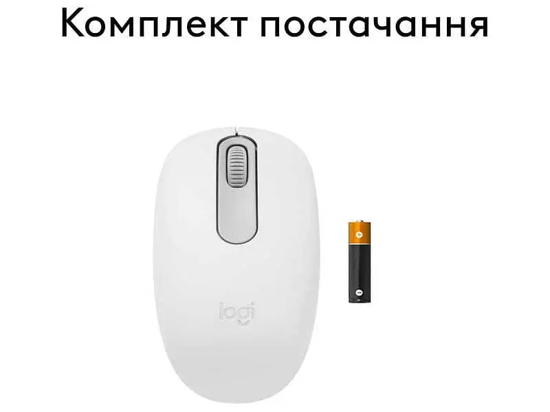 Миша Logitech M196 Bluetooth White (910-007460) - фото 3