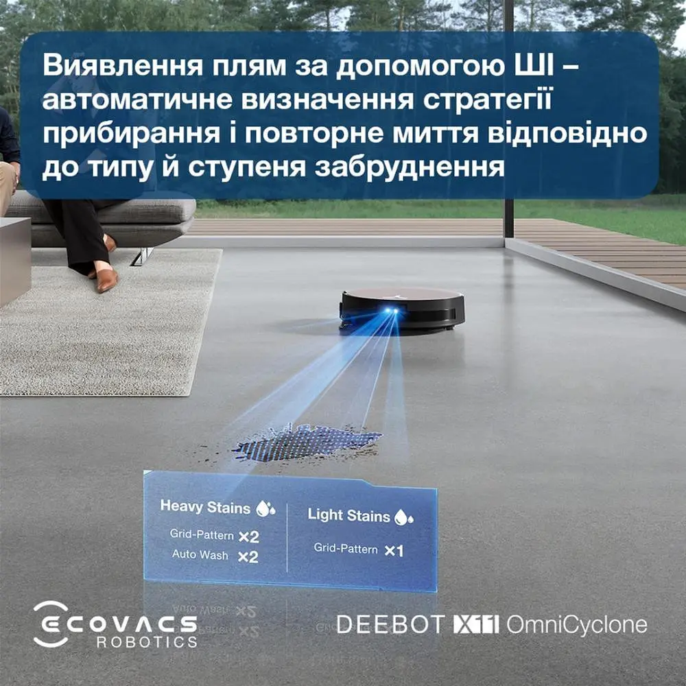 Робот-пылесос с влажной уборкой Ecovacs Deebot X11 OmniCyclone (DEX99-1 Brown) - фото 10