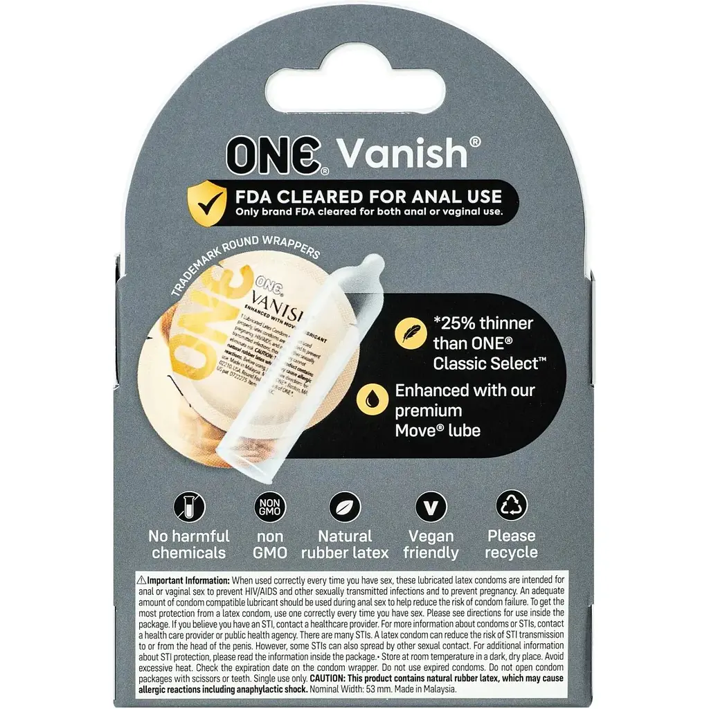 Презервативы One Vanish Hyperthin 3 шт. - фото 2
