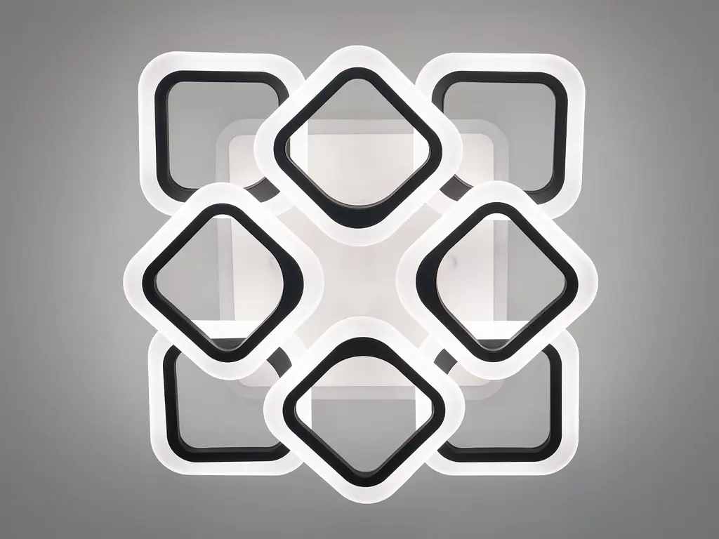 Светодиодная люстра смарт светильник с пультом, подсветкой, 110W - фото 3