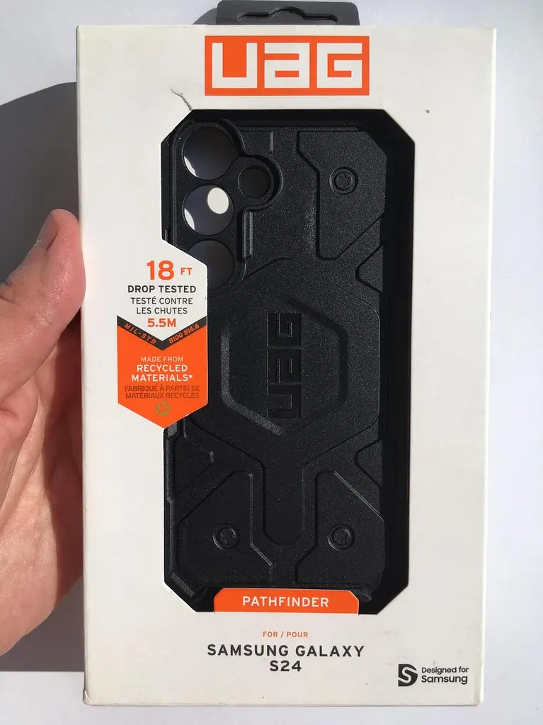 Оригінальний протиударний чохол для Samsung Galaxy S24 (S921) UAG Pathfinder Black 214421114040 - фото 2