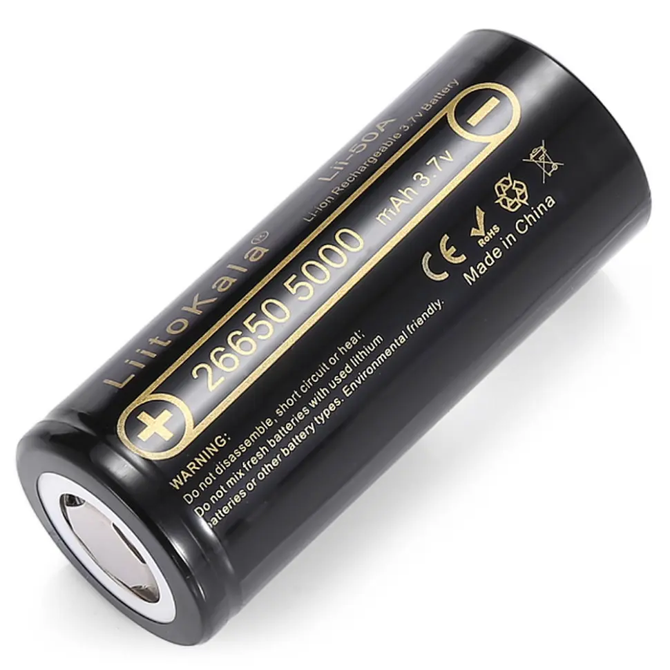 Аккумулятор Liitokala Lii-50A 5000 mAh 20A 26650 Li-ion - фото 2