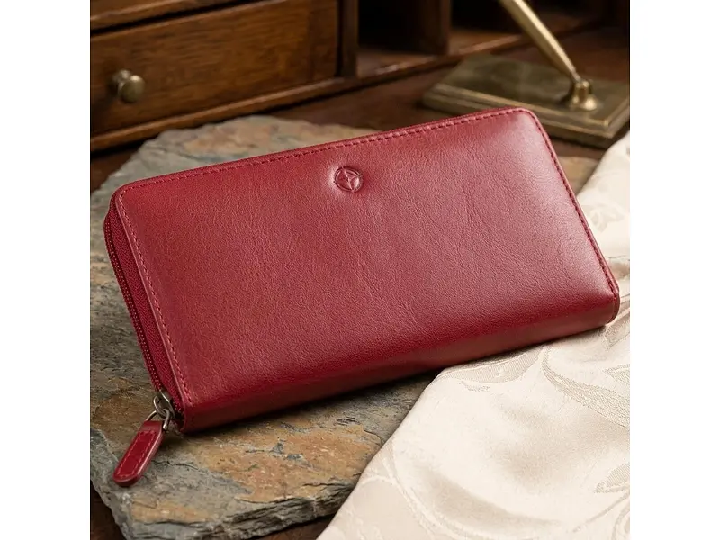 Жіночий гаманець натуральна шкіра Cortina 5059 rosso Червоний 19x10x2,5 см TONY PEROTTI acs0032569 - фото 7