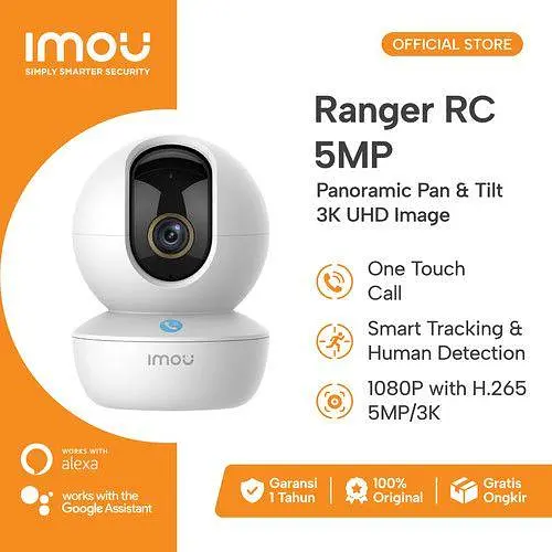 Wi-Fi IP камера IMOU Ranger RC 5MP (Ultra HD 2688x1620 px, Нічне бачення 10 м) - фото 3