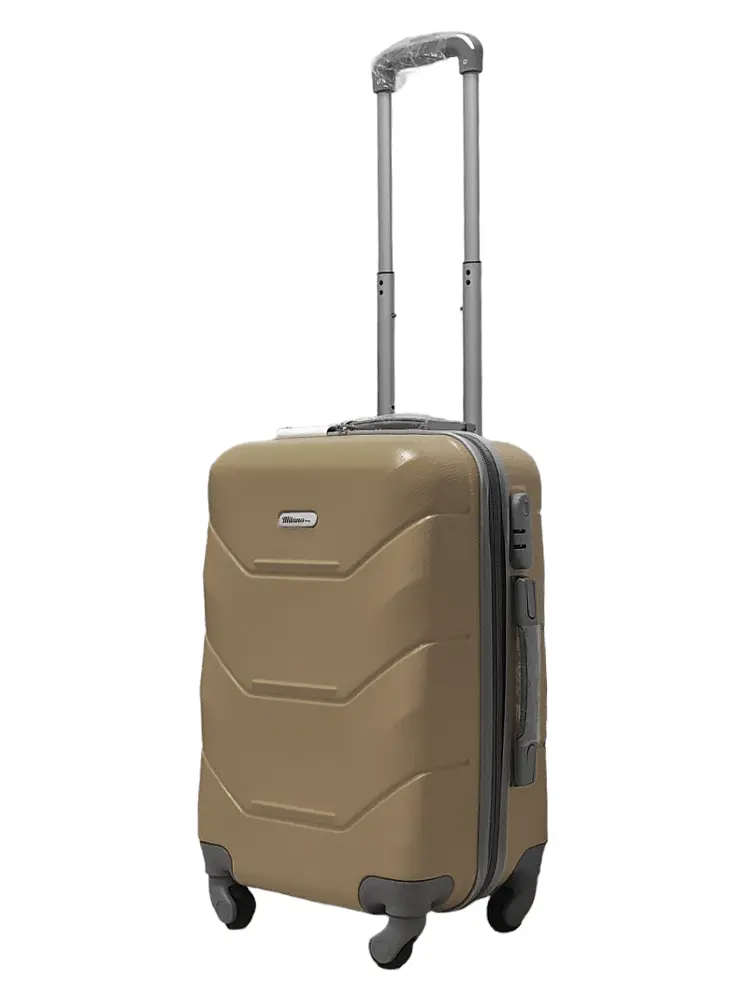 Валіза маленька S ABS-пластик Milano bag 147M 55×38×23см 45л Золотий - фото 2